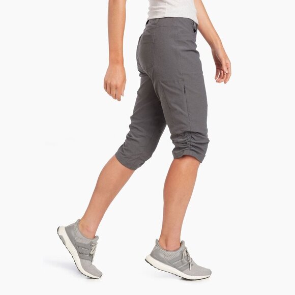 Kuhl NEW Womens Gray Grey Trekr Kapri Cropped Capri Pants 14 - Picture 6 of 16
